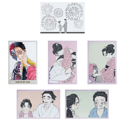 "Demon Slayer: Kimetsu no Yaiba" Memorial Illustration Card Set of 5 - Akaza