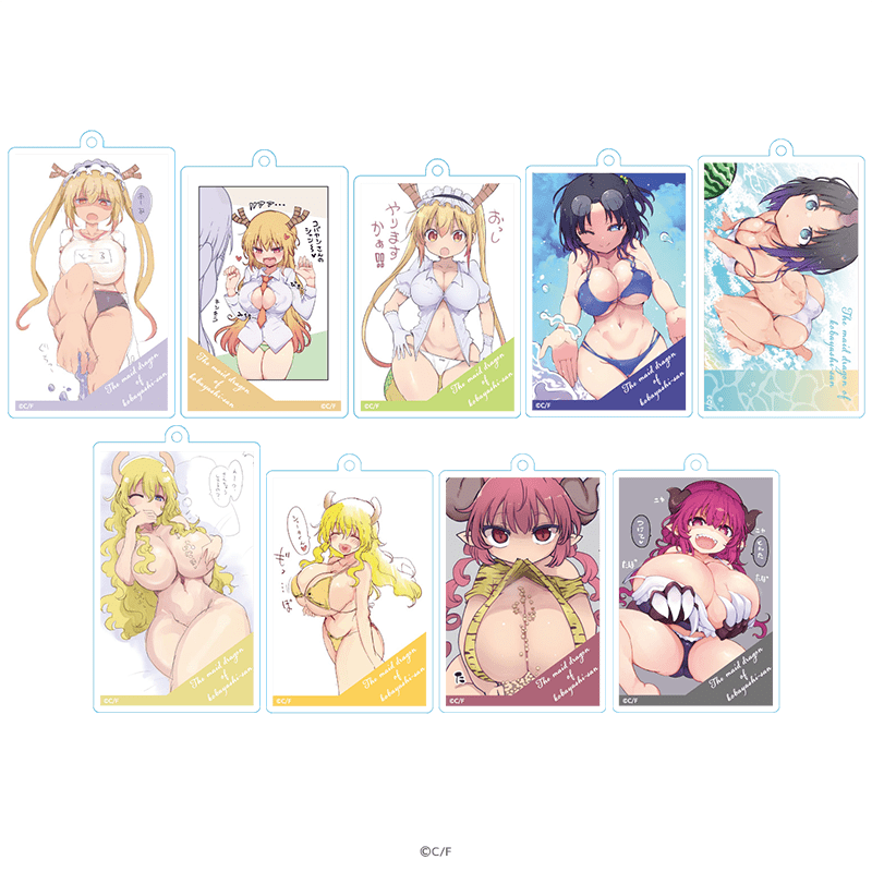 Miss Kobayashi's Dragon Maid Acrylic Keychain Naughty Illustration Ver.