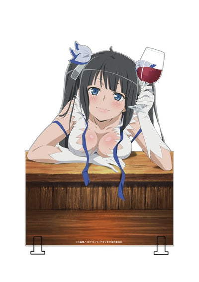 "Is It Wrong to Try to Pick Up Girls in A Dungeon?" Collaboration Cafe A3 Acrylic Panel – Experience a Tavern Date with Hestia