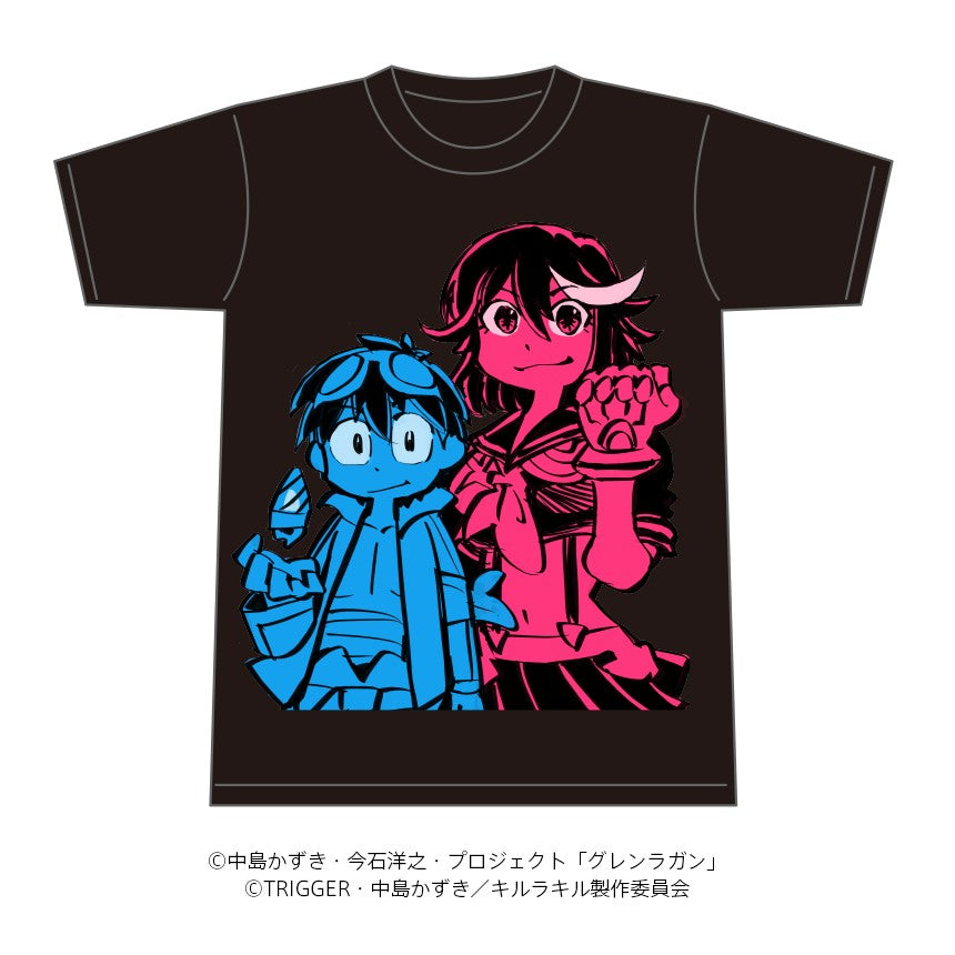 "Gurren Lagann vs. Kill La Kill" Specially designed T-shirt commemorating Hiroyuki Imaishi's visit