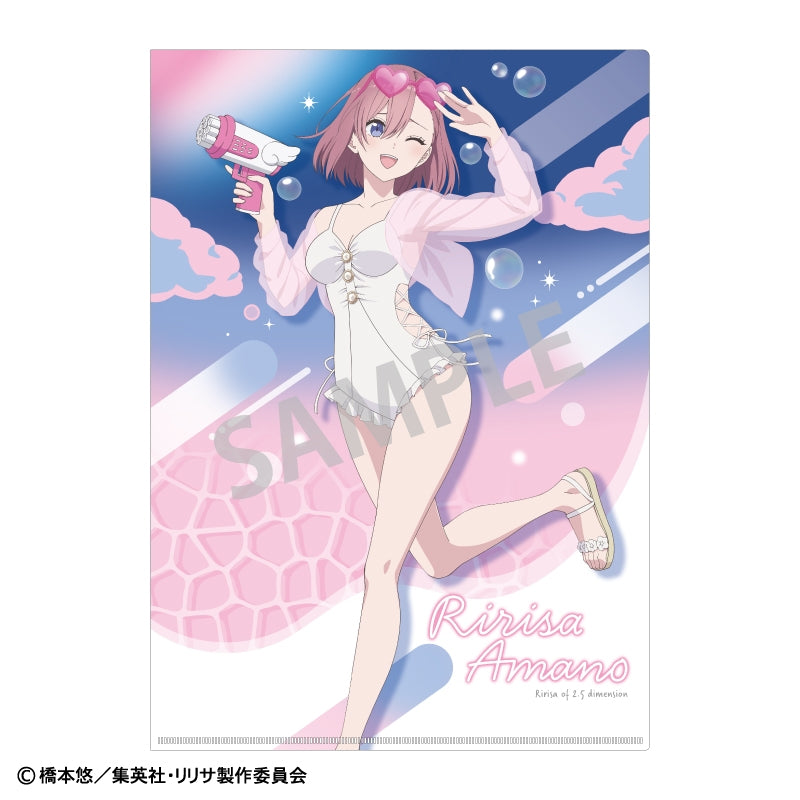 "2.5 Dimensional Seduction" A4 Single Clear File Amano Ririsa/Swimsuit x Bubble Gun