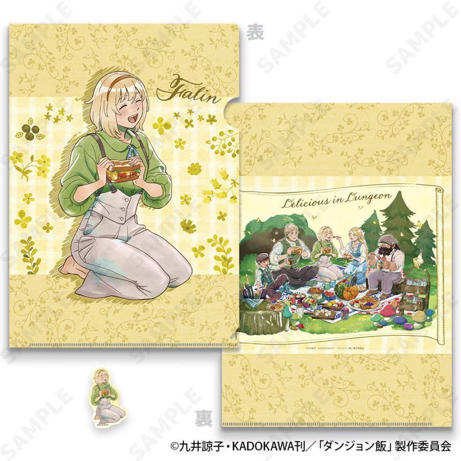 Delicious in Dungeon Clear File & Sticker Set Picnic Ver. (5 types)