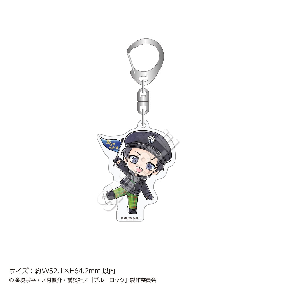 "Blue Lock" Acrylic Keychain mini FLAG
