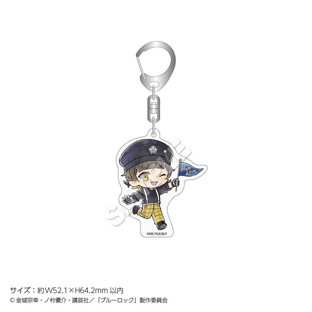"Blue Lock" Acrylic Keychain mini FLAG