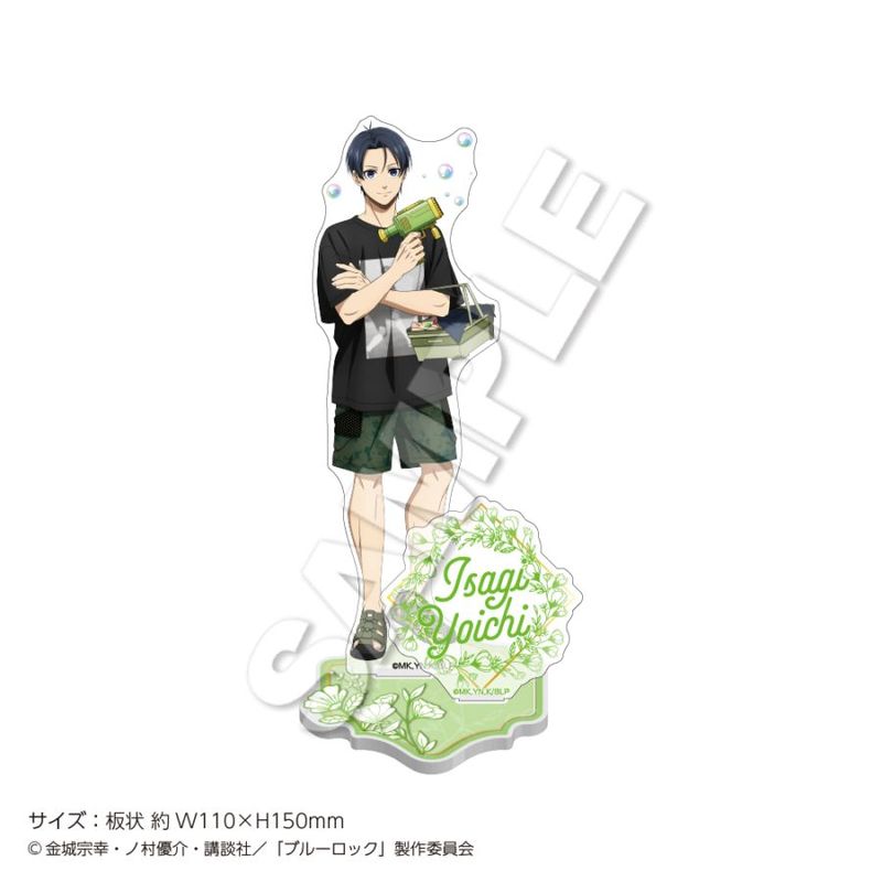 "Blue Lock" Acrylic Stand Soap Bubbles