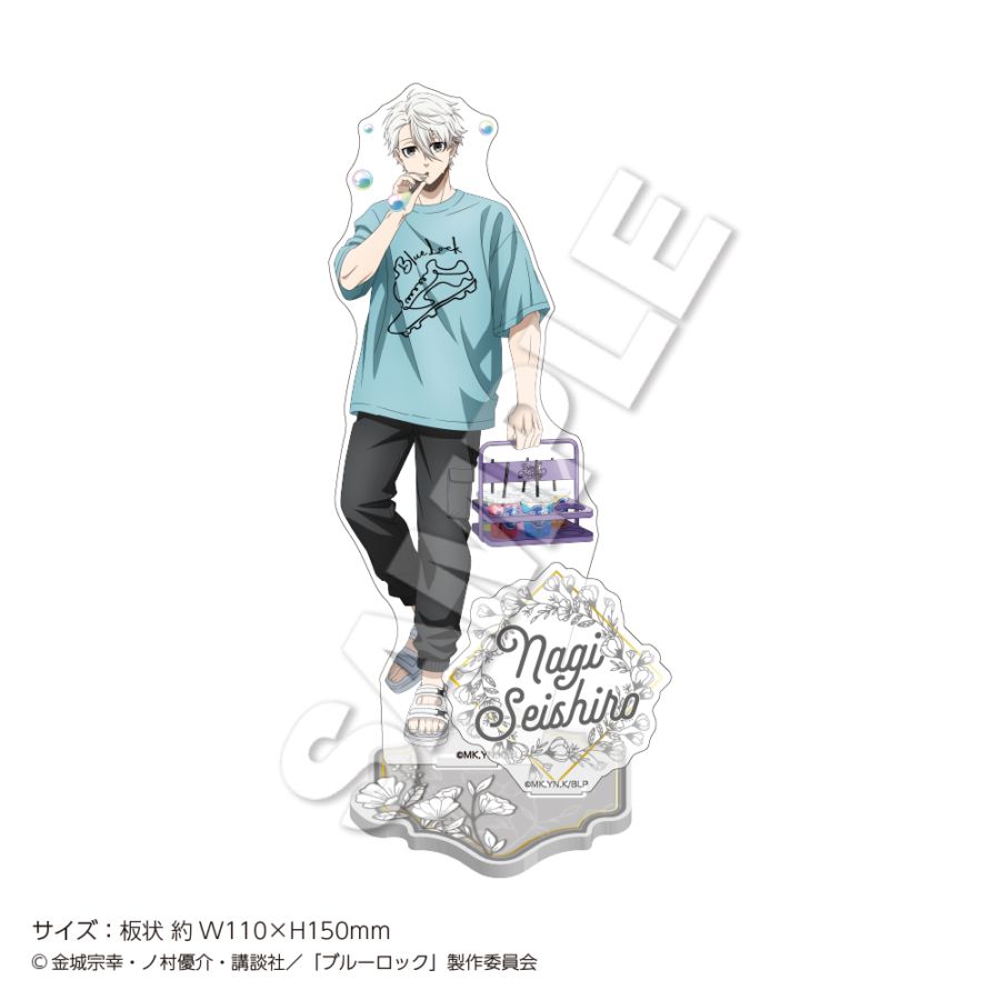"Blue Lock" Acrylic Stand Soap Bubbles