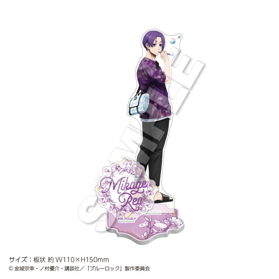 "Blue Lock" Acrylic Stand Soap Bubbles