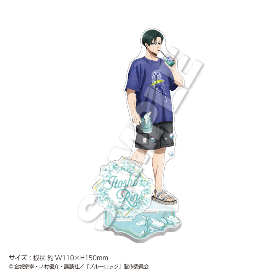 "Blue Lock" Acrylic Stand Soap Bubbles