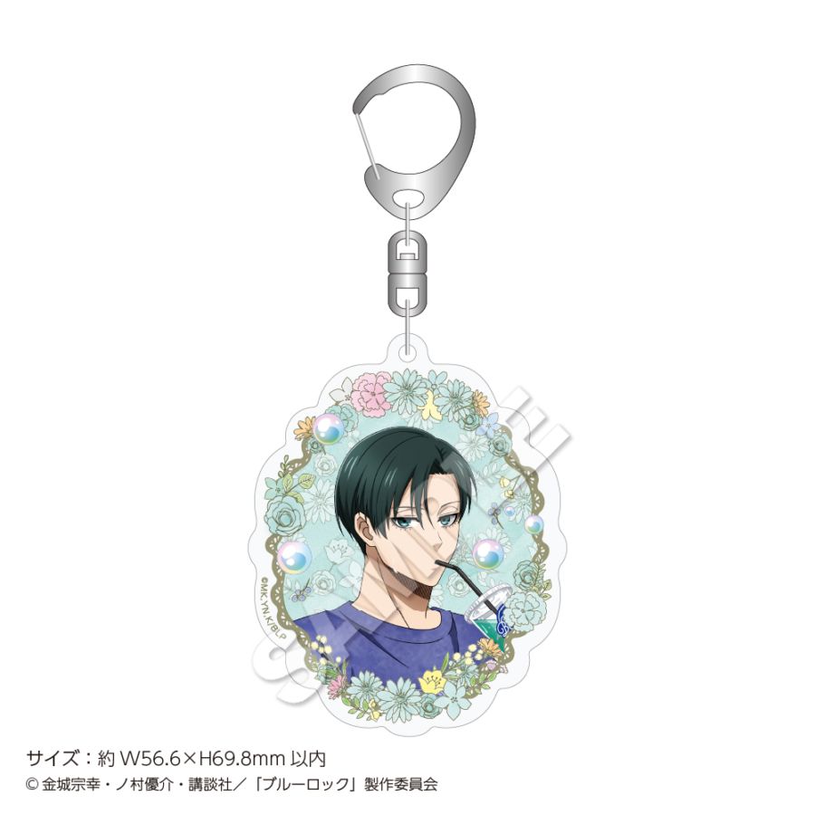 "Blue Lock" Acrylic Keychain Soap Bubbles