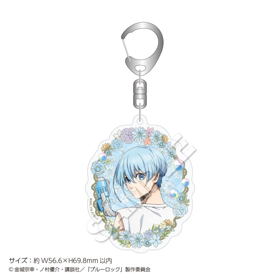 "Blue Lock" Acrylic Keychain Soap Bubbles