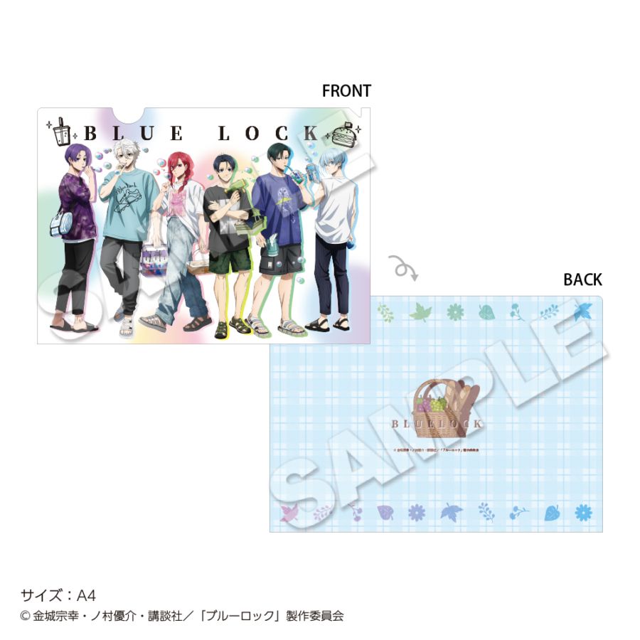 "Blue Lock" Clear File Soap Bubbles