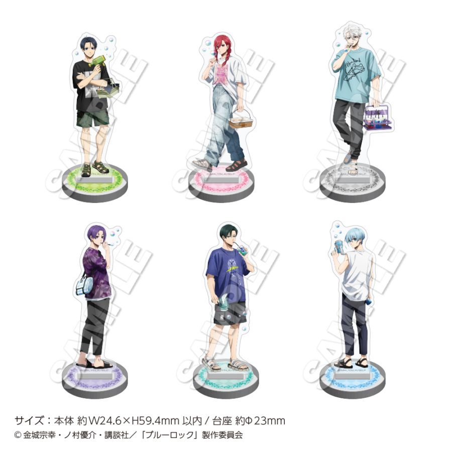 "Blue Lock" Mini Acrylic Stand Soap Bubbles (6 types total / 1 randomly selected)
