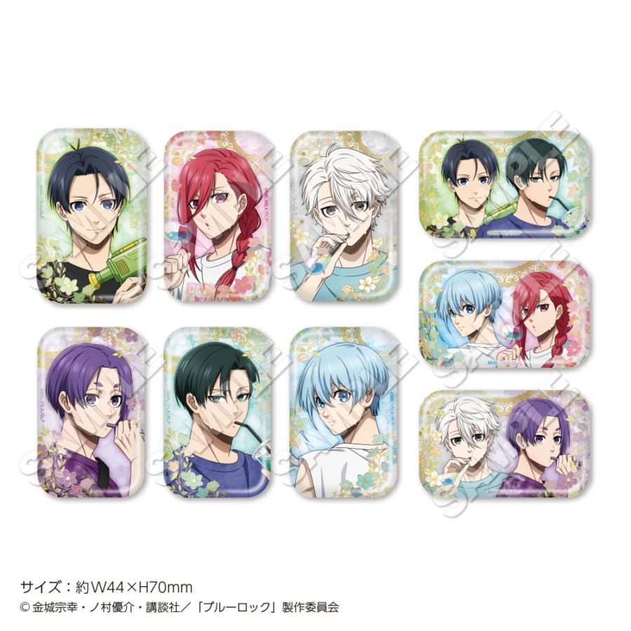 "Blue Lock" Trading Square Can Badge Soap Bubble Box (9 pieces)