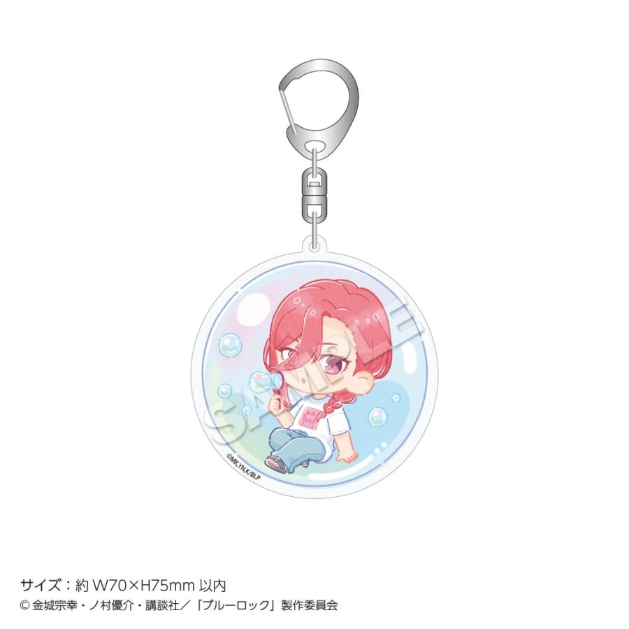 "Blue Lock" Acrylic Keychain Mini Soap Bubbles
