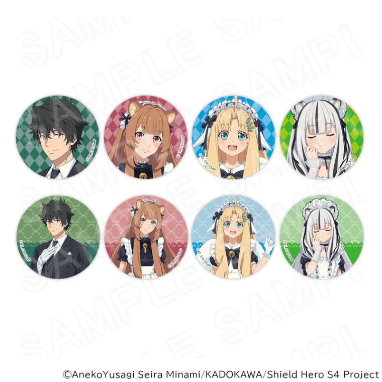 TV Anime "The Rising of the Shield Hero Season 4" Original Can Badge Cafe-Style Maid Butler Ver. (Blind Item) (8 types)
