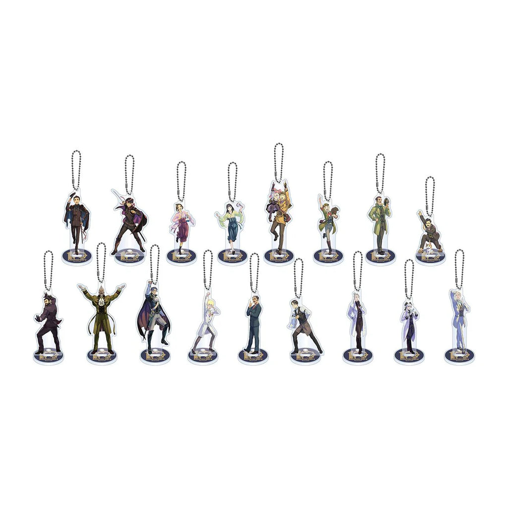The Great Ace Attorney 10th Anniversary Banquet of Flowers Acrylic Stand Keychain Collection Box Set
