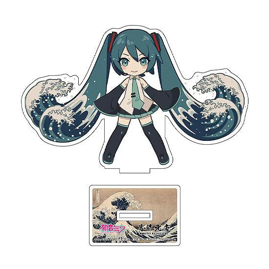 Hatsune Miku x Katsushika Hokusai iXima Die-Cut Acrylic Stand