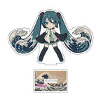 Hatsune Miku x Katsushika Hokusai iXima Die-Cut Acrylic Stand