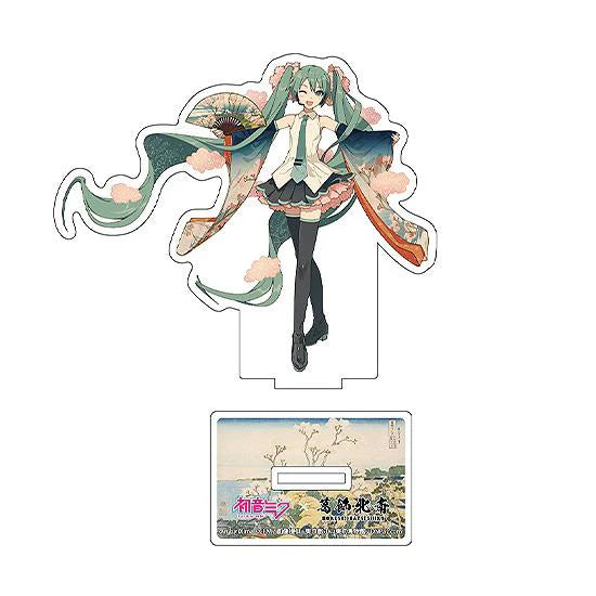 Hatsune Miku x Katsushika Hokusai iXima Die-Cut Acrylic Stand