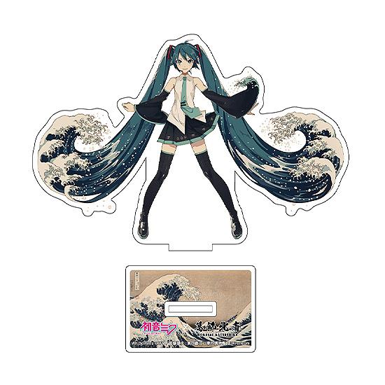 Hatsune Miku x Katsushika Hokusai iXima Die-Cut Acrylic Stand