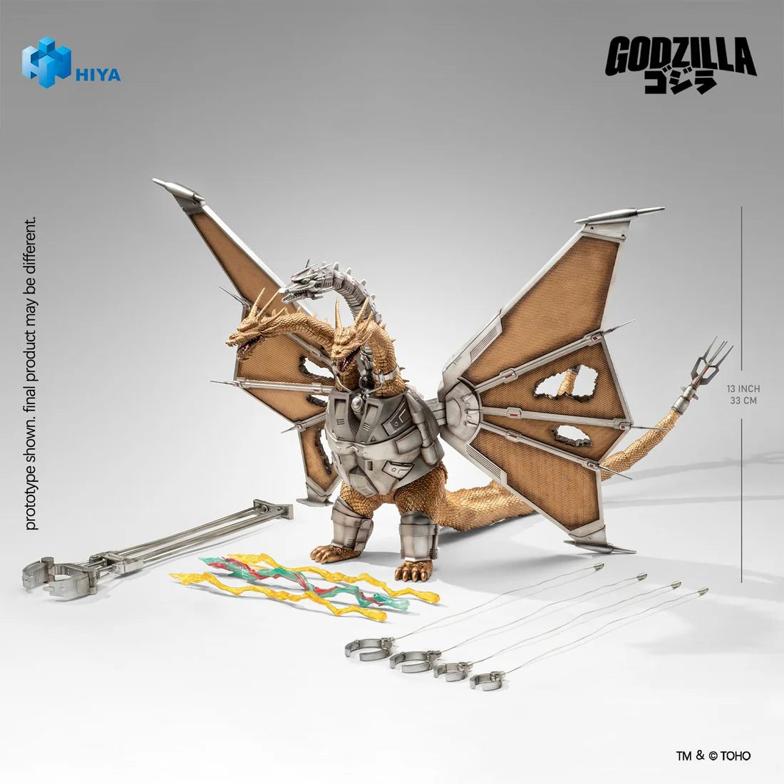 Godzilla vs. King Ghidorah Mecha King Ghidorah Battle Damaged Version 13-Inch Action Figure