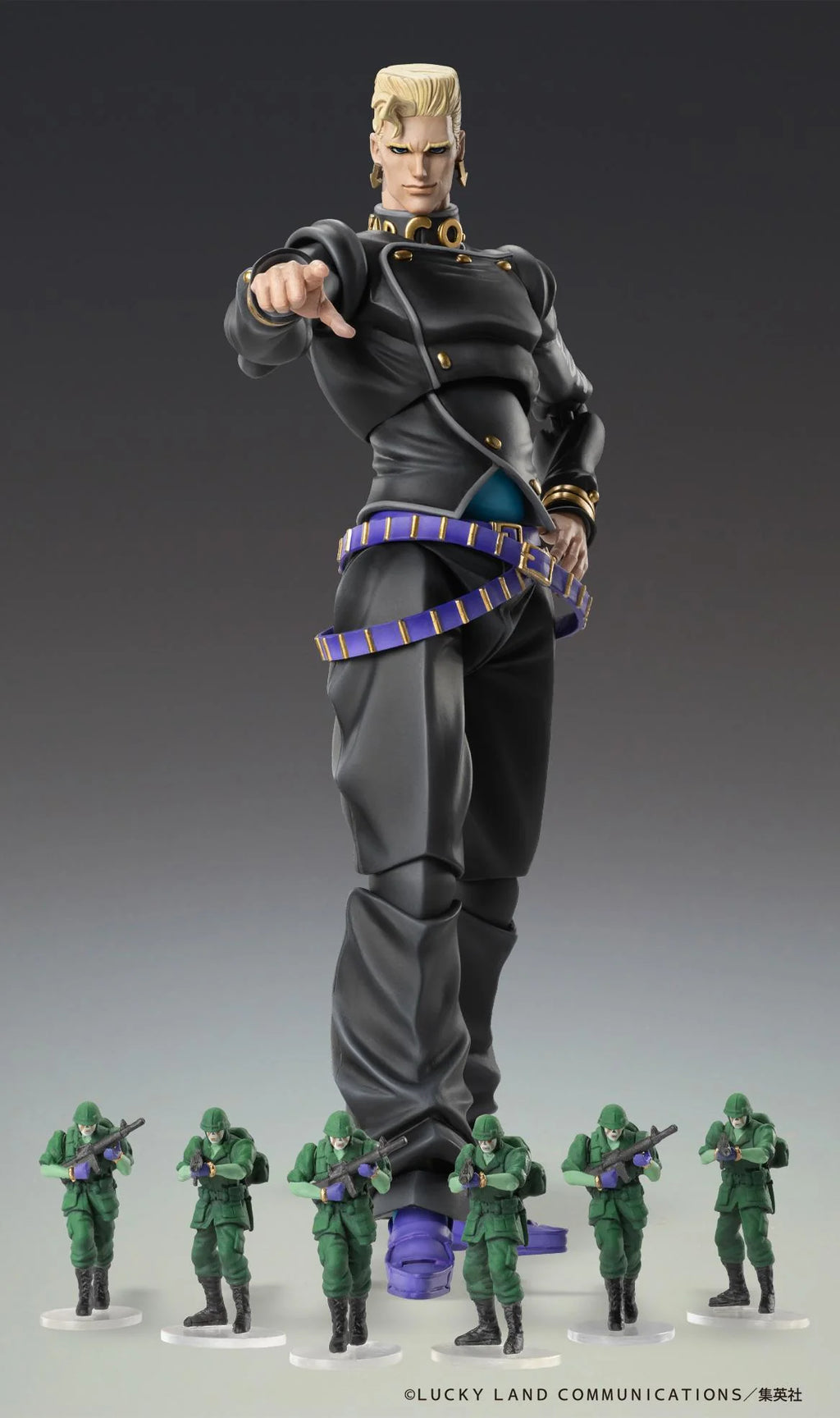 JoJo's Bizarre Adventure: Diamond is Unbreakable Super Action Statue Keicho Nijimura & Bad Company Action Figure