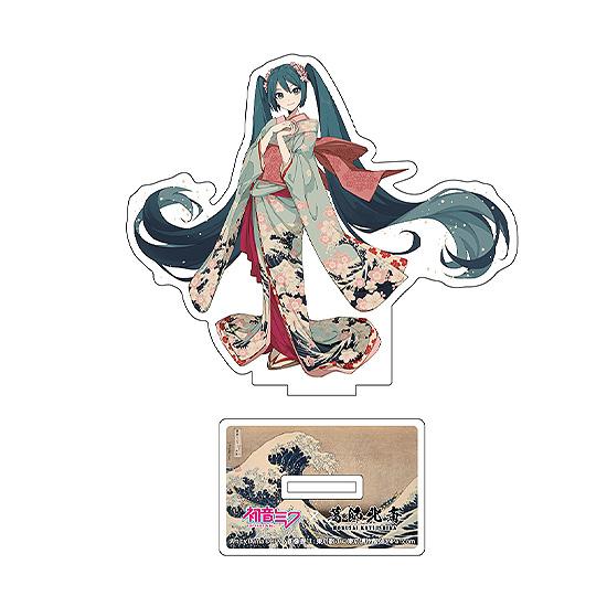 Hatsune Miku x Katsushika Hokusai iXima Die-Cut Acrylic Stand