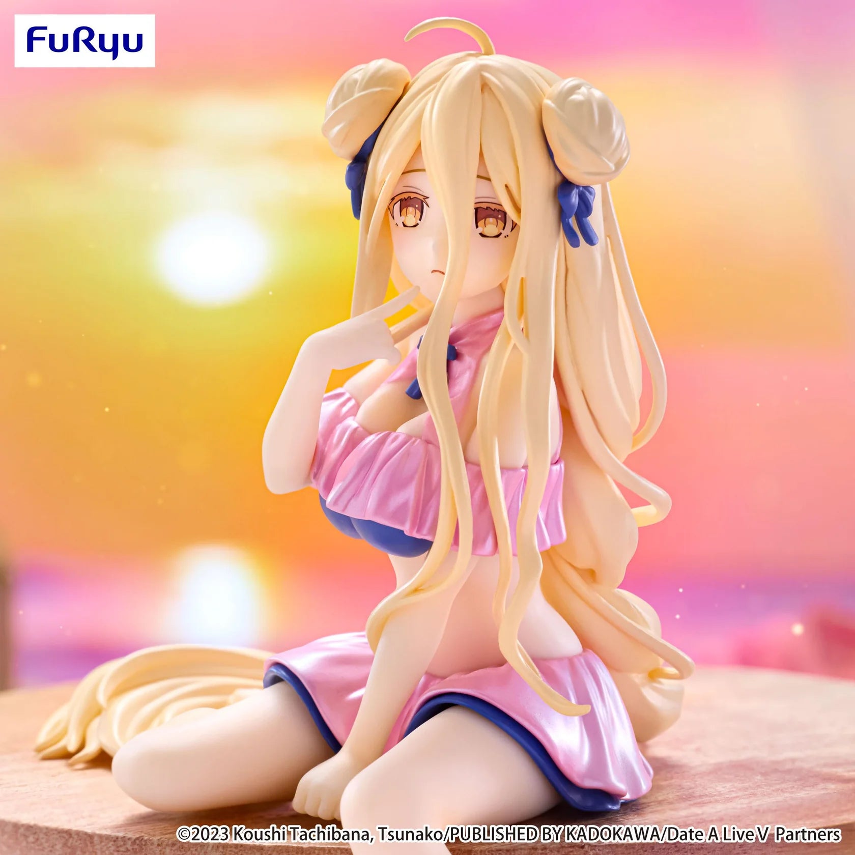 Date A Live V Noodle Stopper Figure Mukuro Hoshimiya Swimsuit Pastel Pink Color Ver.