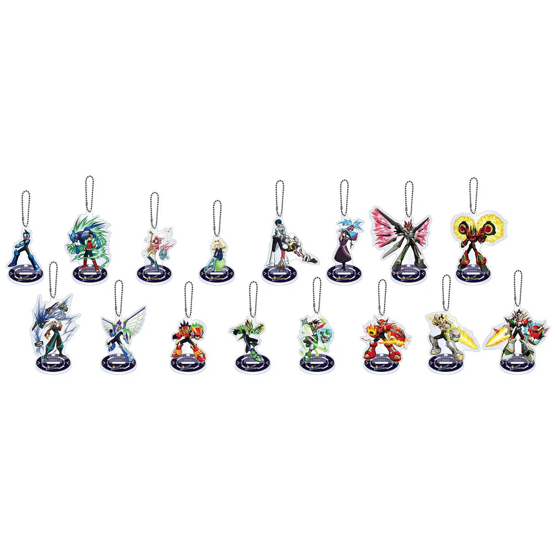 Mega Man Star Force Acrylic Stand Keychain Collection Box Set