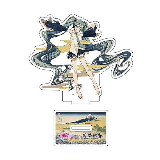 Hatsune Miku x Katsushika Hokusai iXima Die-Cut Acrylic Stand