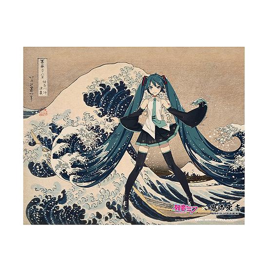 Hatsune Miku x Katsushika Hokusai iXima Canvas Art