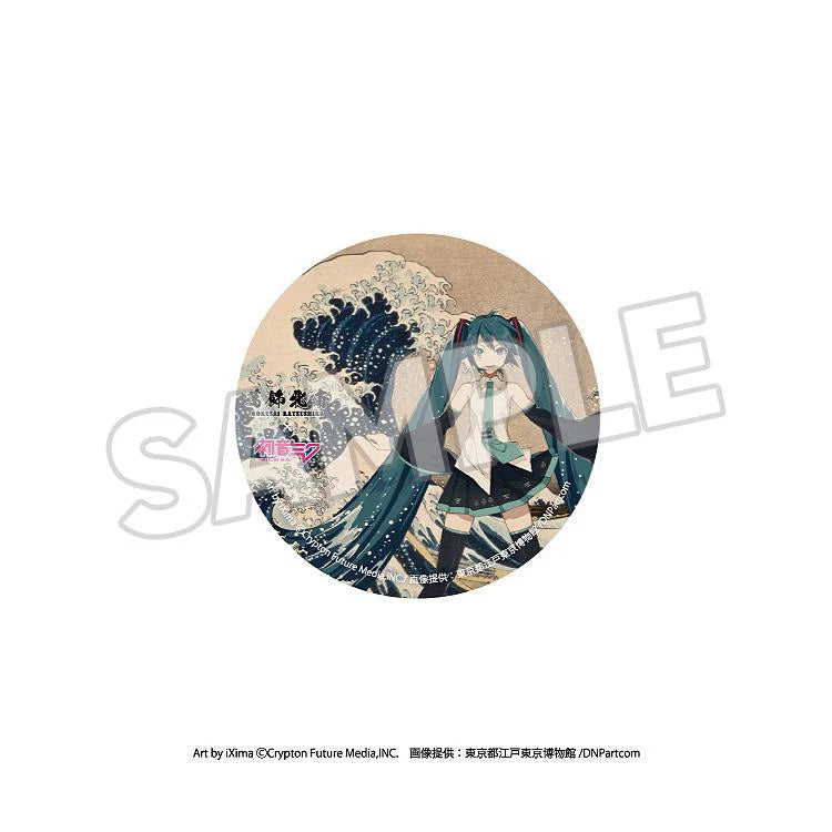 Katsushika Hokusai x Hatsune Miku Pinback Button Boxset