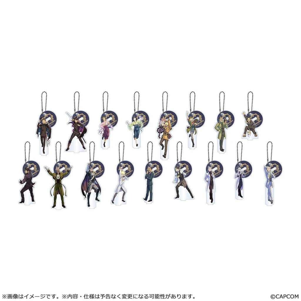 The Great Ace Attorney 10th Anniversary Banquet of Flowers Acrylic Stand Keychain Collection Box Set