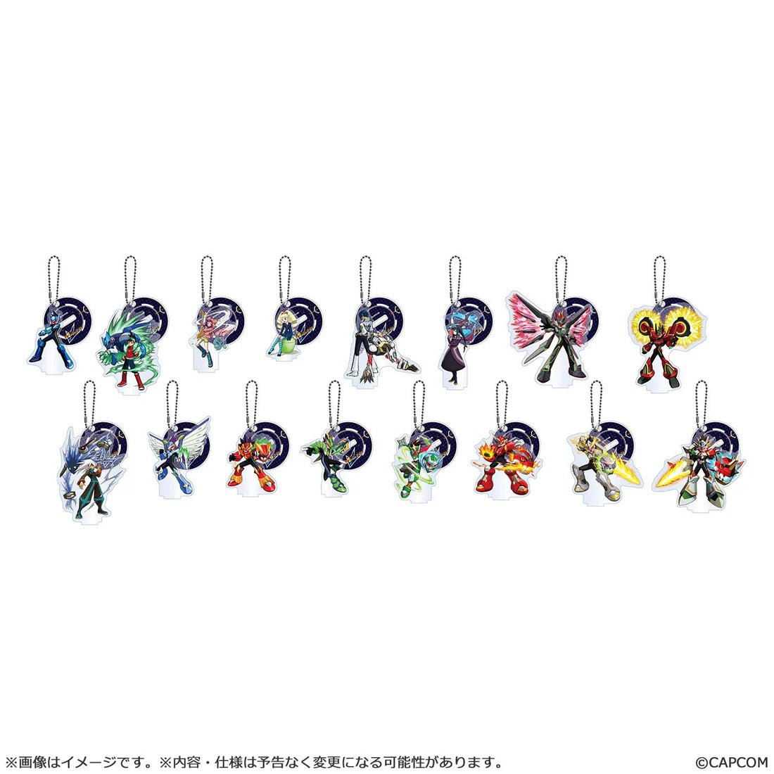 Mega Man Star Force Acrylic Stand Keychain Collection Box Set