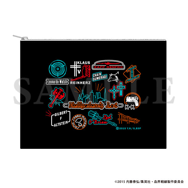 Blood Blockade Battlefront Flat Pouch Neon Design