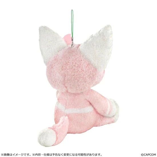 Monster Hunter Wilds Sakura Felyne Teddy Plush