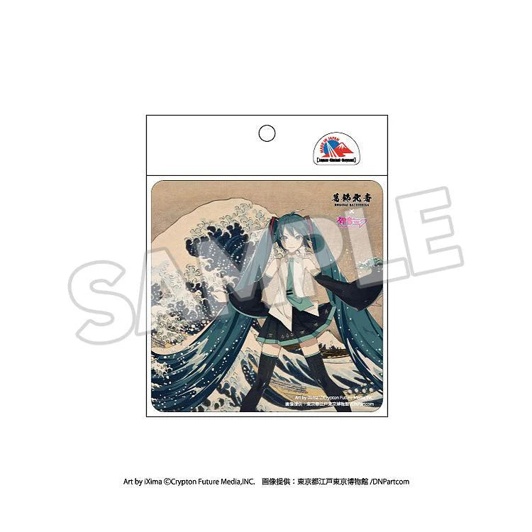 Katsushika Hokusai x Hatsune Miku Car Magnet Thirty-six Views of Mount Fuji/The Great Wave off Kanagawa/Fine Wind, Clear Morning