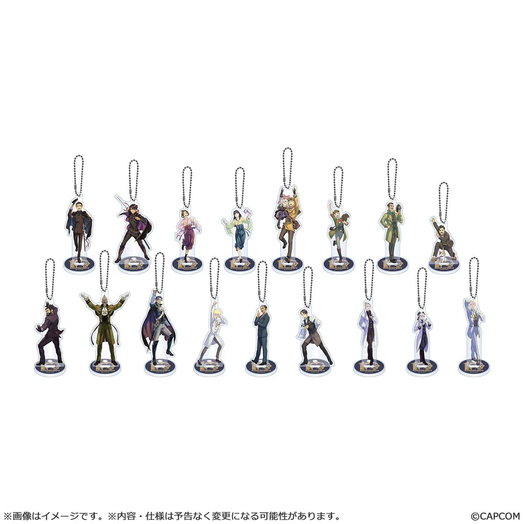 The Great Ace Attorney 10th Anniversary Banquet of Flowers Acrylic Stand Keychain Collection Box Set