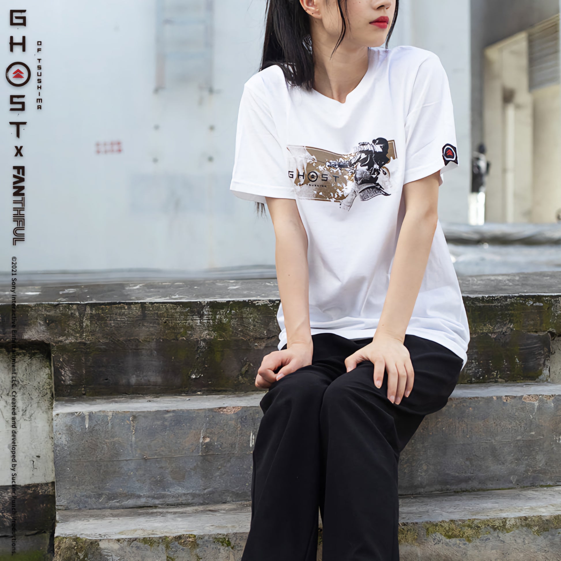 Ghost of Tsushima Jin no Michi T-Shirt (White) XL