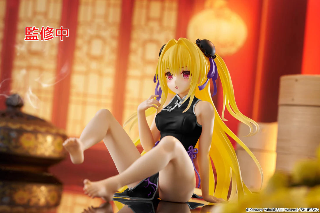 To Love-Ru Darkness Desktop Cute Figure Golden Darkness: Chinese Dress Ver. Renewal Edition