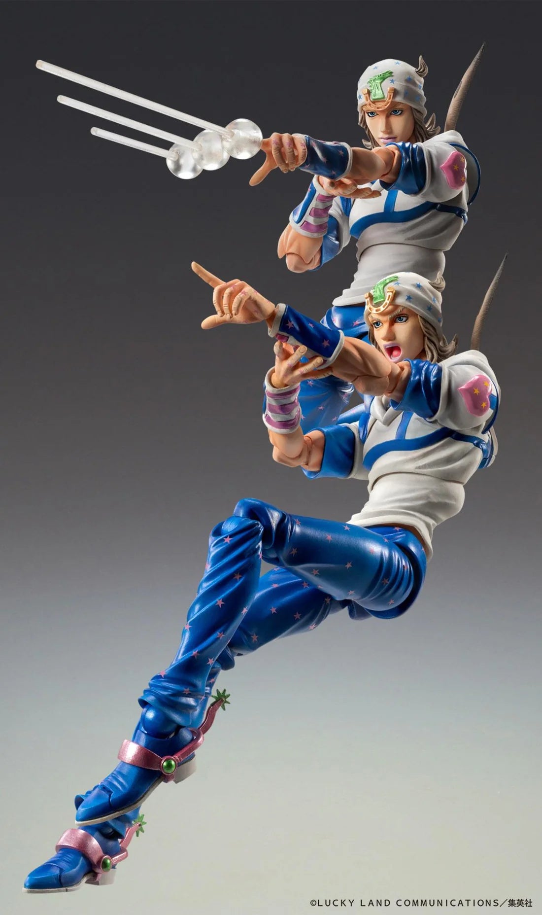 Super Action Statue Jojo's Bizarre Adventure Part 7 Steel Ball Run Johnny Joestar