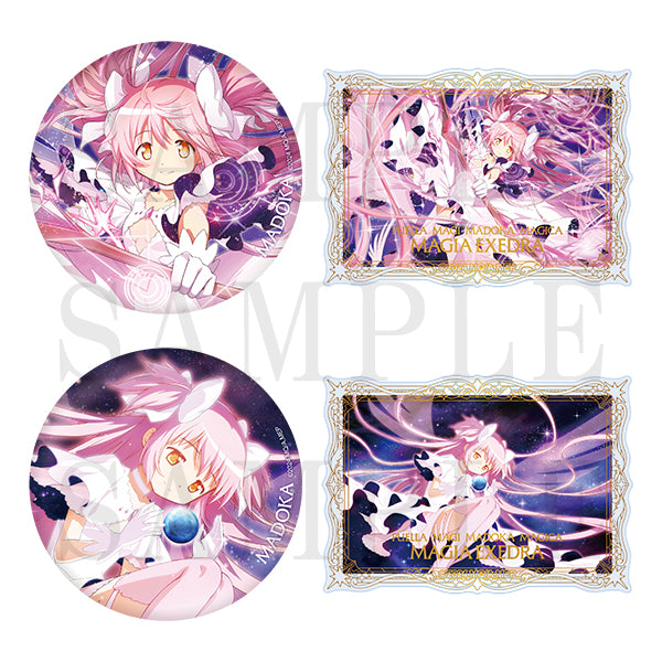 Puella Magi Madoka Magica: Magia Exedra Big Can Badge & Foil Stamped Card Set (2 types)