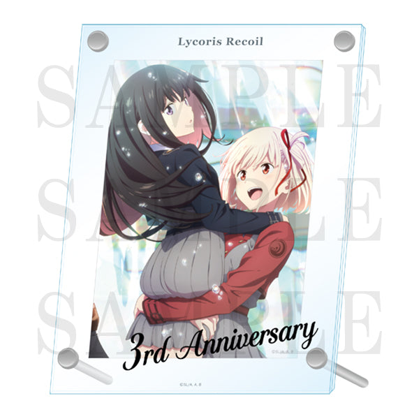 Lycoris Recoil Acrylic Photo Frame with Illustration Sheet