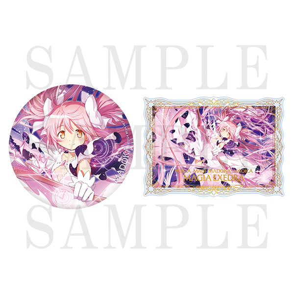 Puella Magi Madoka Magica: Magia Exedra Big Can Badge & Foil Stamped Card Set (2 types)
