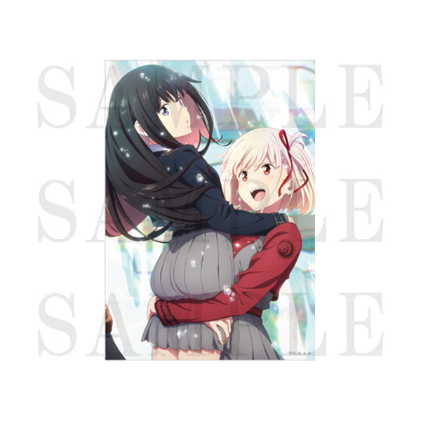 Lycoris Recoil Acrylic Photo Frame with Illustration Sheet