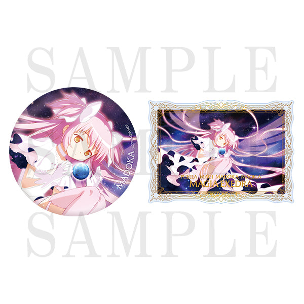 madoka card sleeves Puella Magi Madoka Magica: Magia Exedra Big Can Badge & Foil Stamped C – Lunex Co