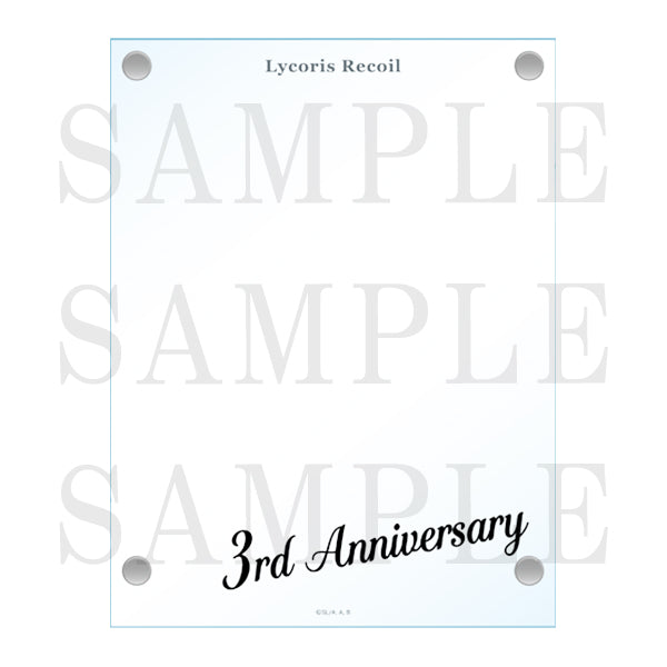 Lycoris Recoil Acrylic Photo Frame with Illustration Sheet