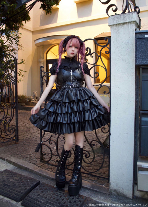 ONE PIECE x QOOZA PERONA FAUX LEATHER DRESS