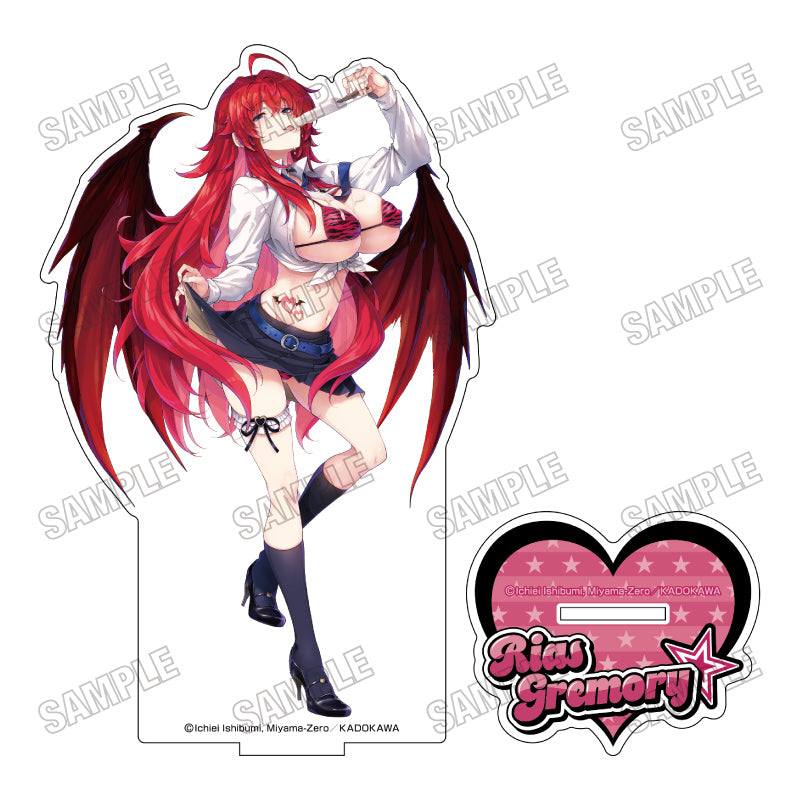 High School DxD Newly Drawn BIG Acrylic Stand (American School ver.) Rias Gremory