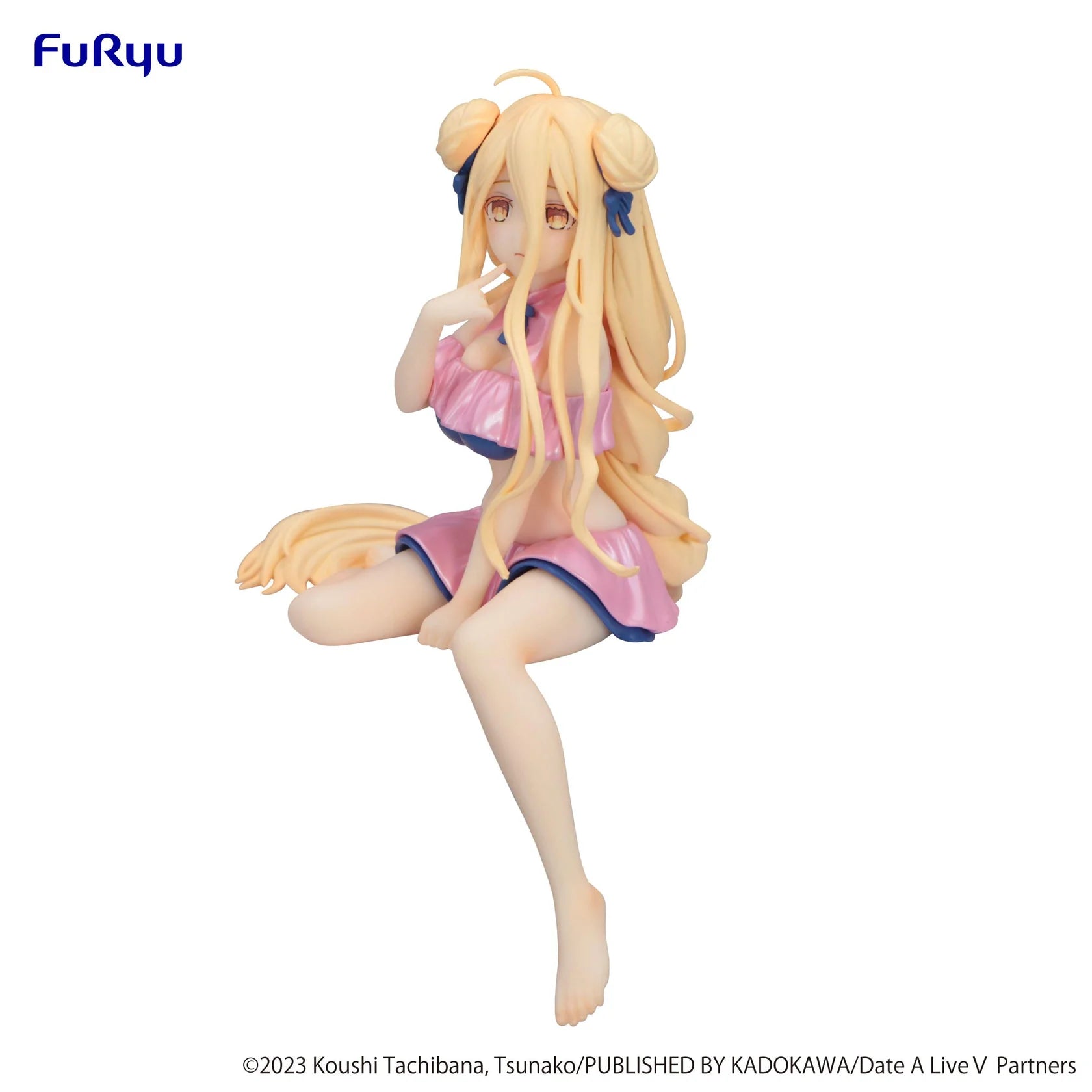 Date A Live V Noodle Stopper Figure Mukuro Hoshimiya Swimsuit Pastel Pink Color Ver.